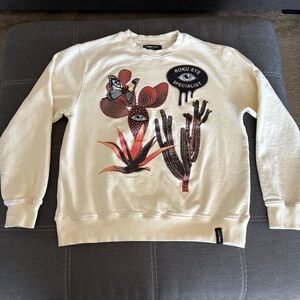 ROKUSTUDIO Man’s Sweater Cream ROKU EYE SPECIALIST . L